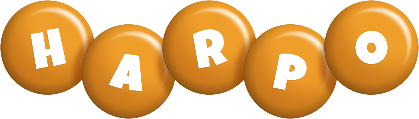 Harpo candy-orange logo
