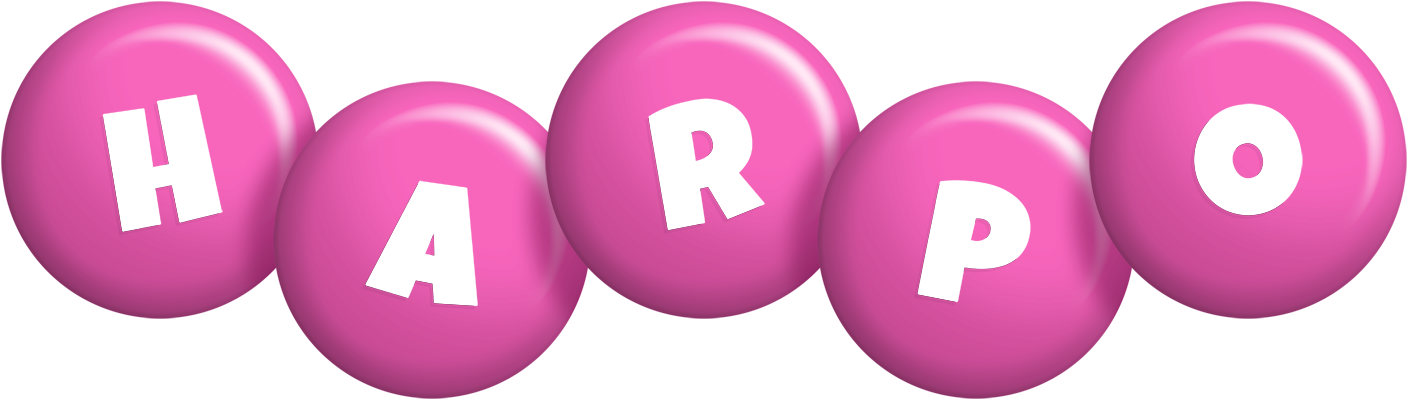 Harpo candy-pink logo