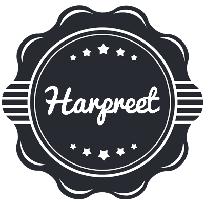 Harpreet badge logo