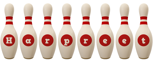 Harpreet bowling-pin logo