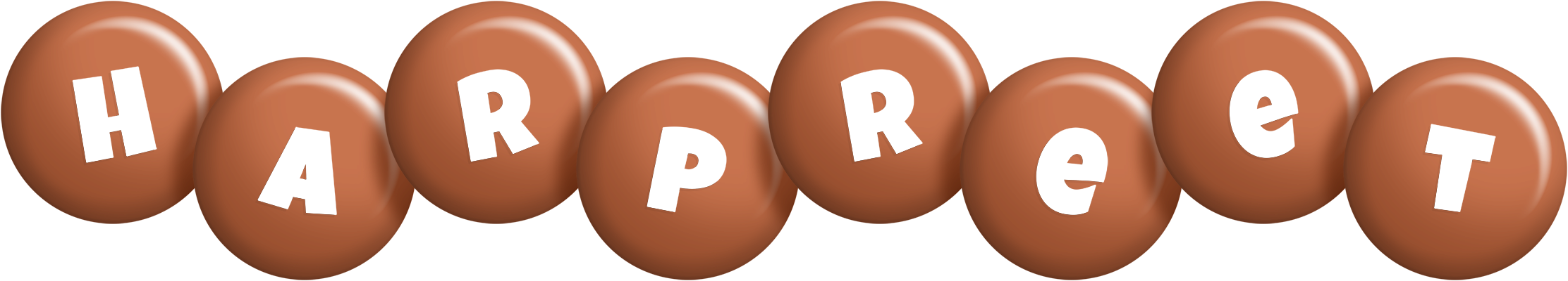 Harpreet candy-brown logo