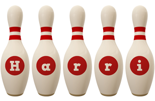 Harri bowling-pin logo