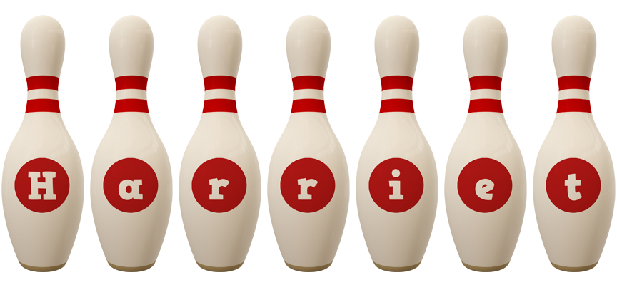 Harriet bowling-pin logo
