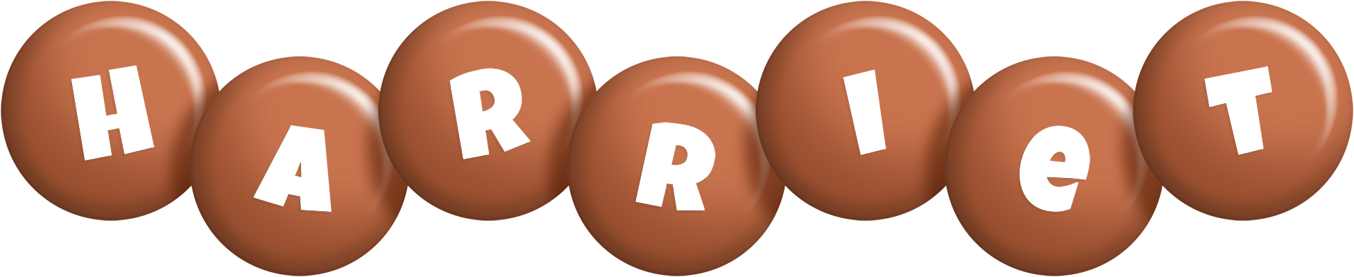 Harriet candy-brown logo
