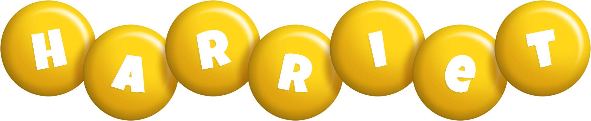 Harriet candy-yellow logo