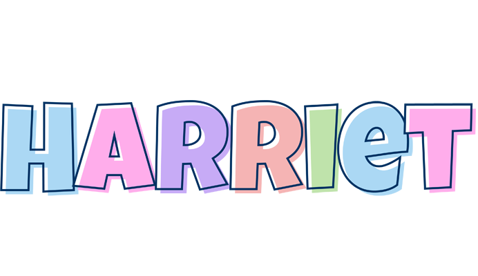 Harriet pastel logo