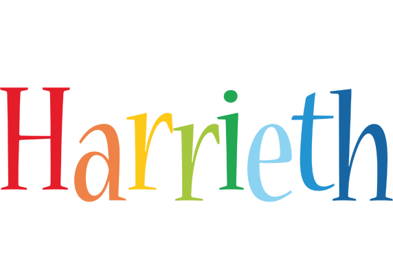 Harrieth birthday logo