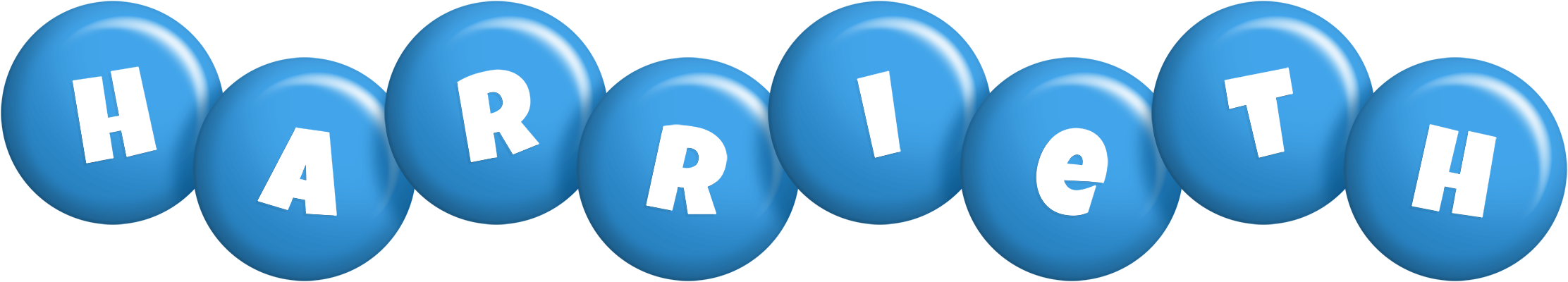 Harrieth candy-blue logo