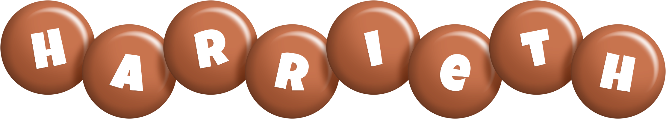 Harrieth candy-brown logo