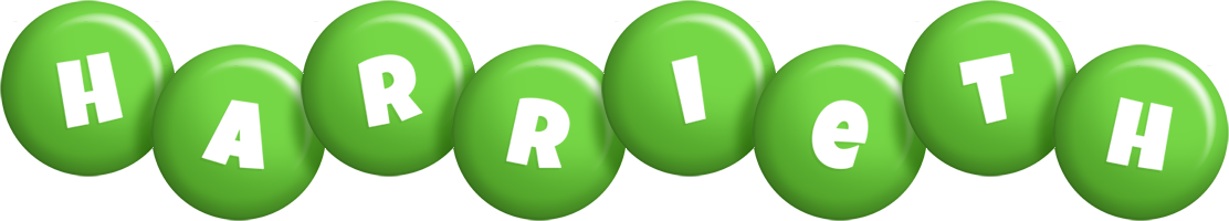 Harrieth candy-green logo