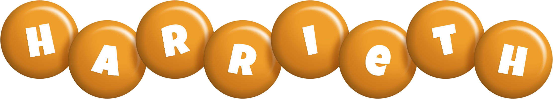 Harrieth candy-orange logo