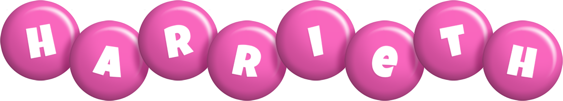 Harrieth candy-pink logo