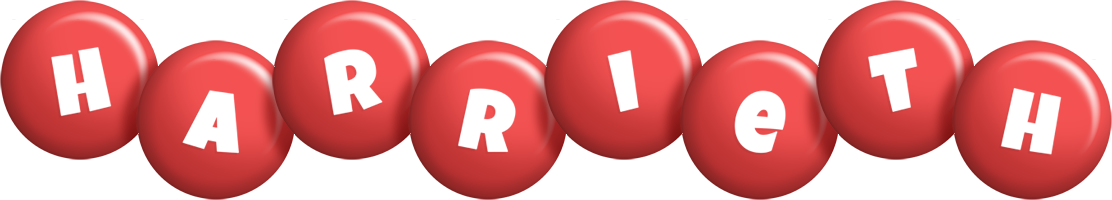 Harrieth candy-red logo