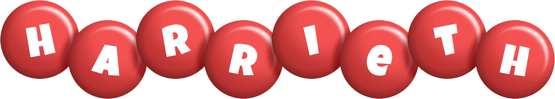 Harrieth candy-red logo