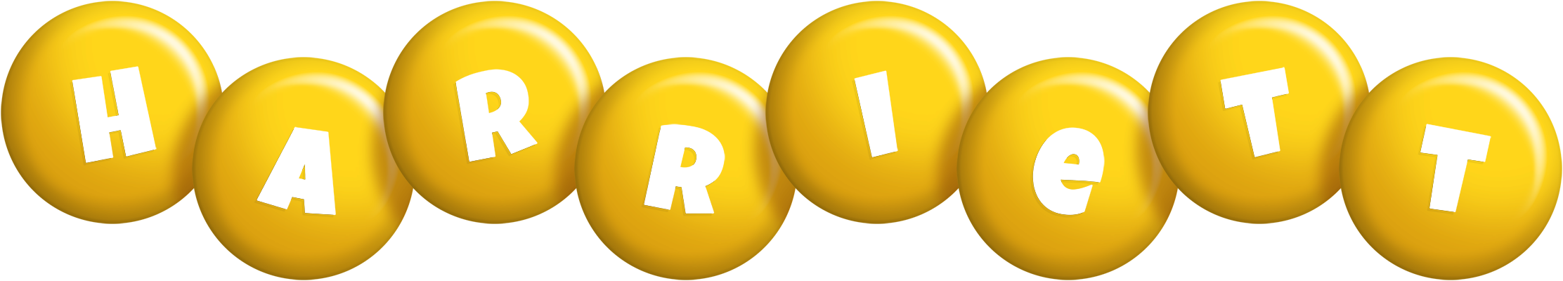 Harriett candy-yellow logo