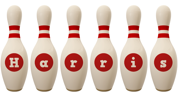 Harris bowling-pin logo