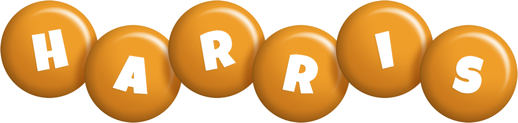 Harris candy-orange logo