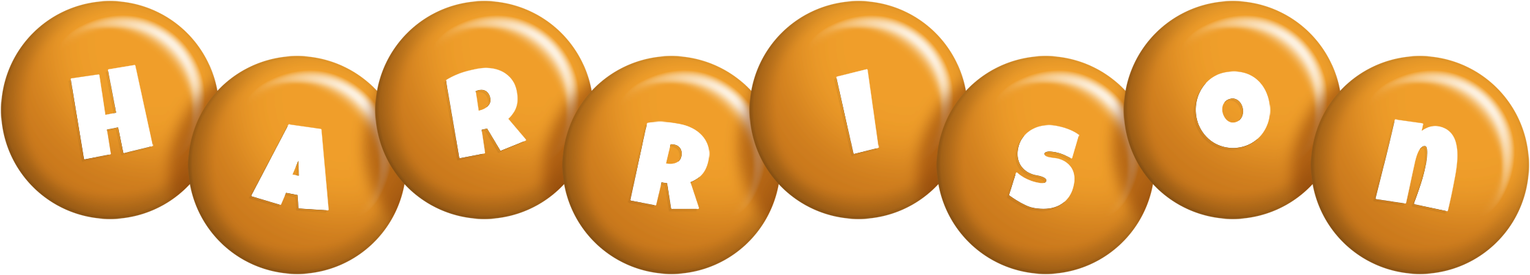 Harrison candy-orange logo