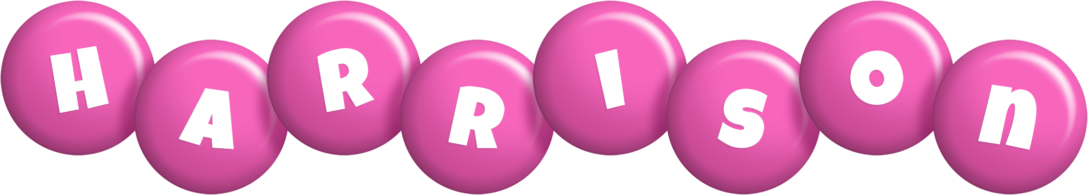 Harrison candy-pink logo