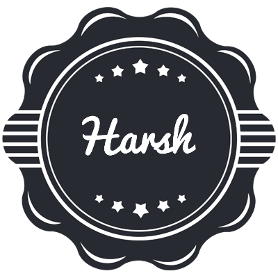 Harsh badge logo