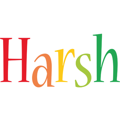 Harsh birthday logo