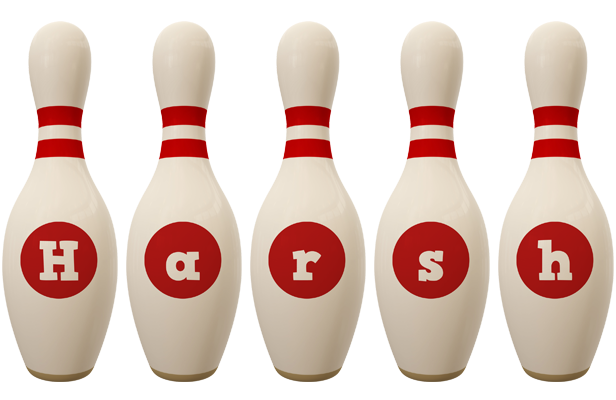Harsh bowling-pin logo
