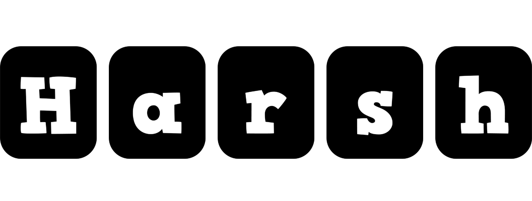 Harsh box logo