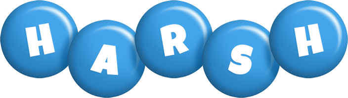 Harsh candy-blue logo
