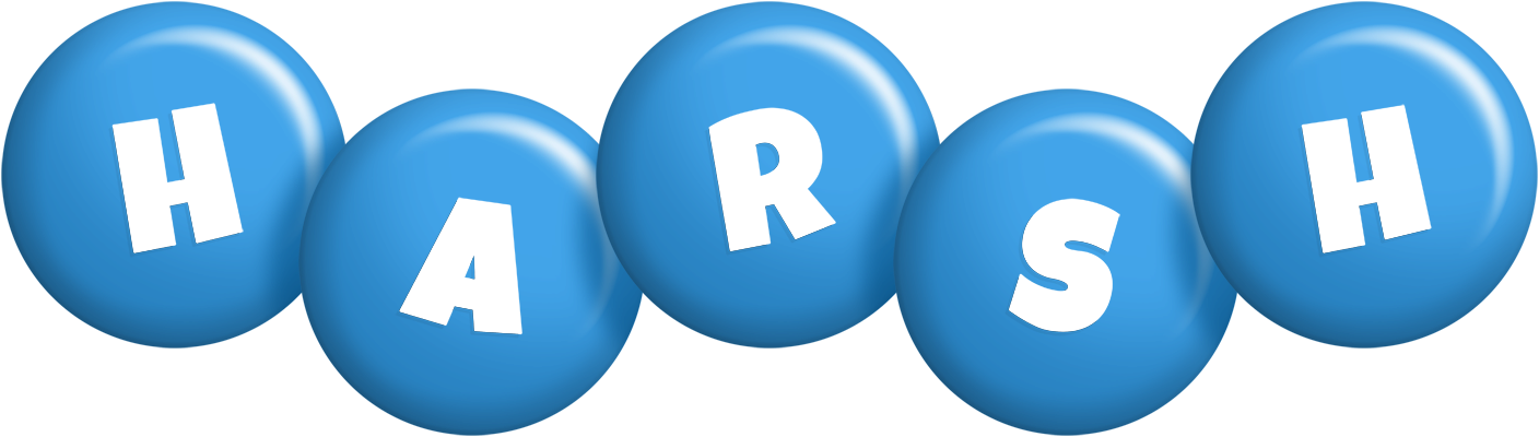 Harsh candy-blue logo