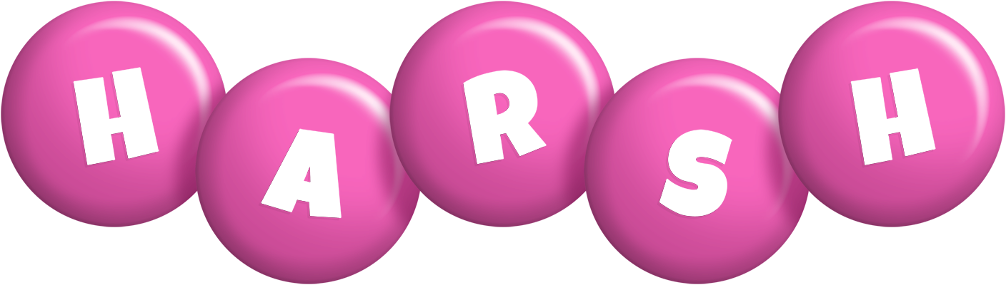Harsh candy-pink logo
