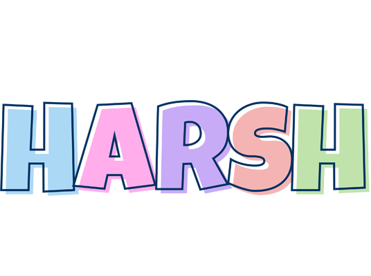 Harsh pastel logo