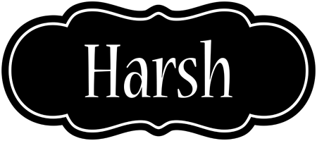 Harsh welcome logo