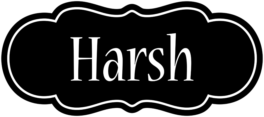 Harsh welcome logo