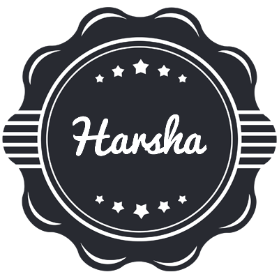Harsha badge logo