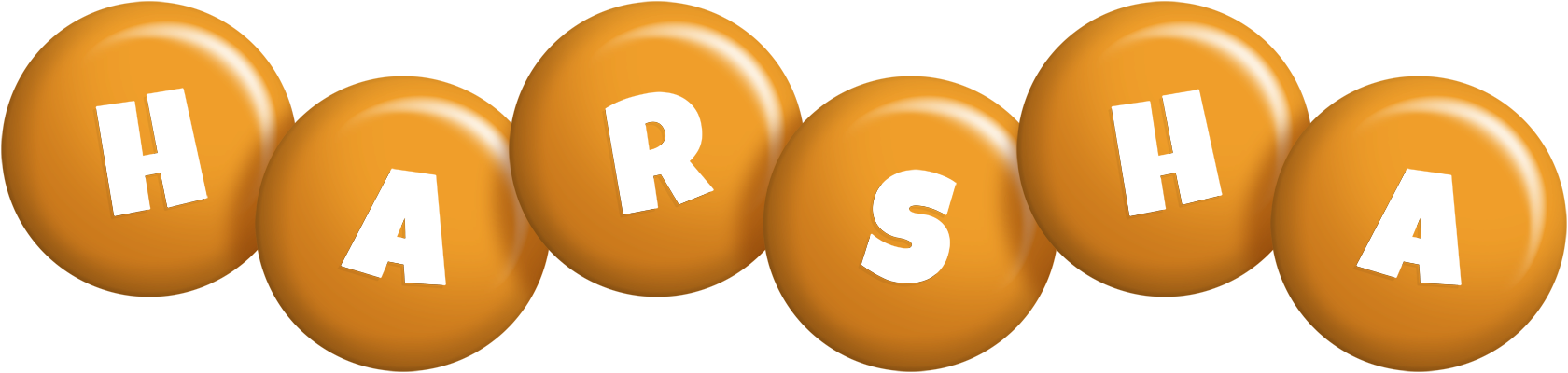 Harsha candy-orange logo