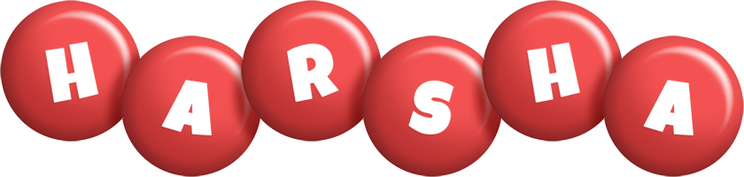 Harsha candy-red logo