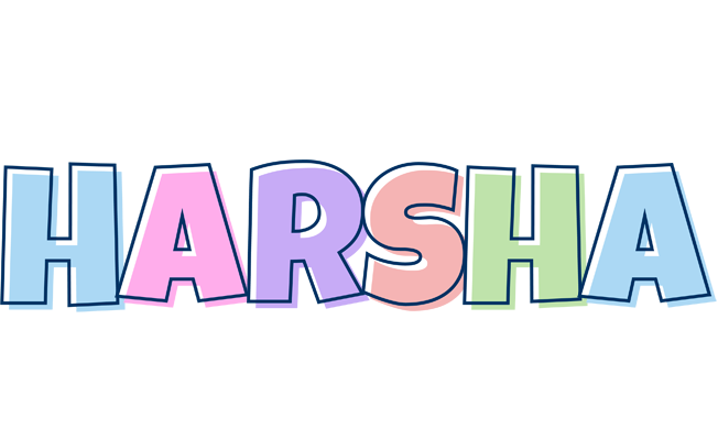Harsha pastel logo