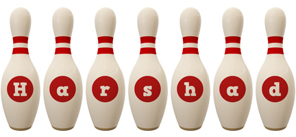 Harshad bowling-pin logo