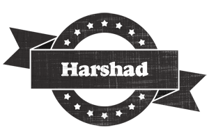 Harshad grunge logo