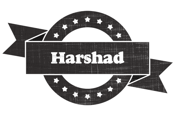 Harshad grunge logo
