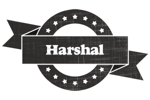 Harshal grunge logo