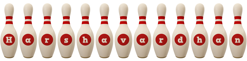 Harshavardhan bowling-pin logo