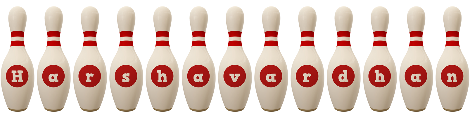 Harshavardhan bowling-pin logo