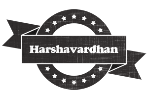 Harshavardhan grunge logo