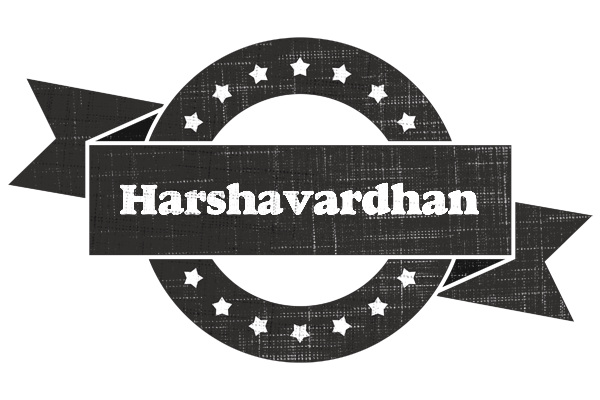 Harshavardhan grunge logo