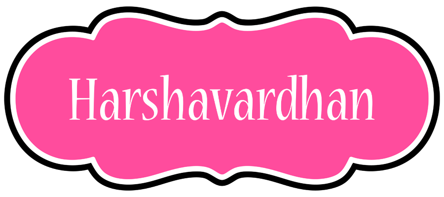 Harshavardhan invitation logo