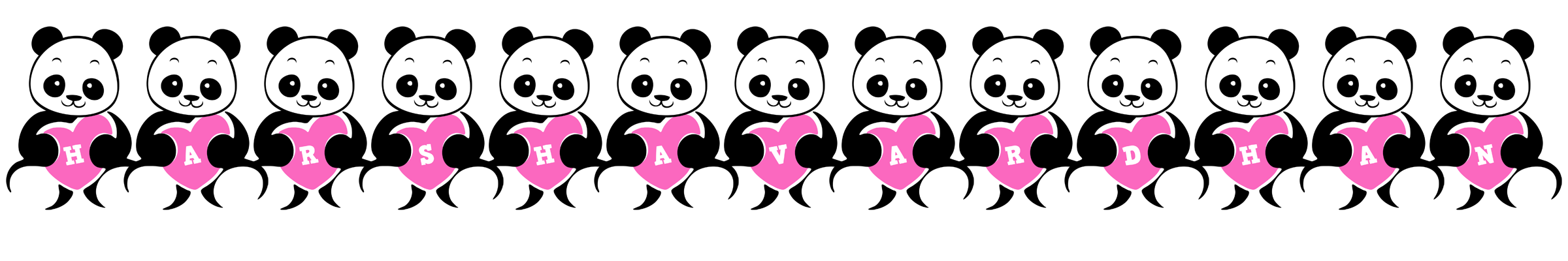Harshavardhan love-panda logo