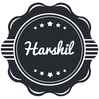 Harshil badge logo