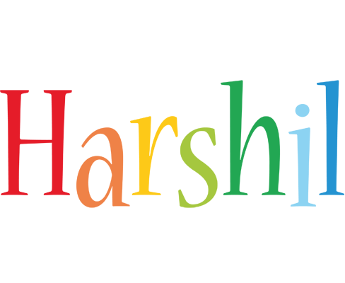 Harshil birthday logo