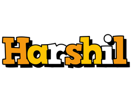 Harshil cartoon logo